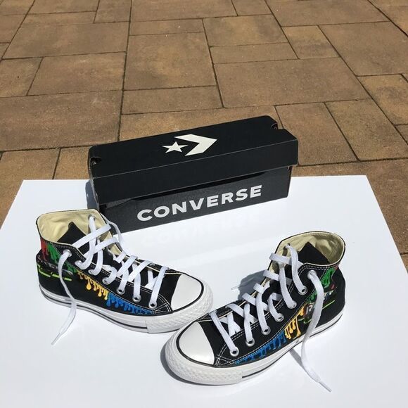 🔹Hand Painted RENT Converse Women’s Size 5 - Picture 11 of 13